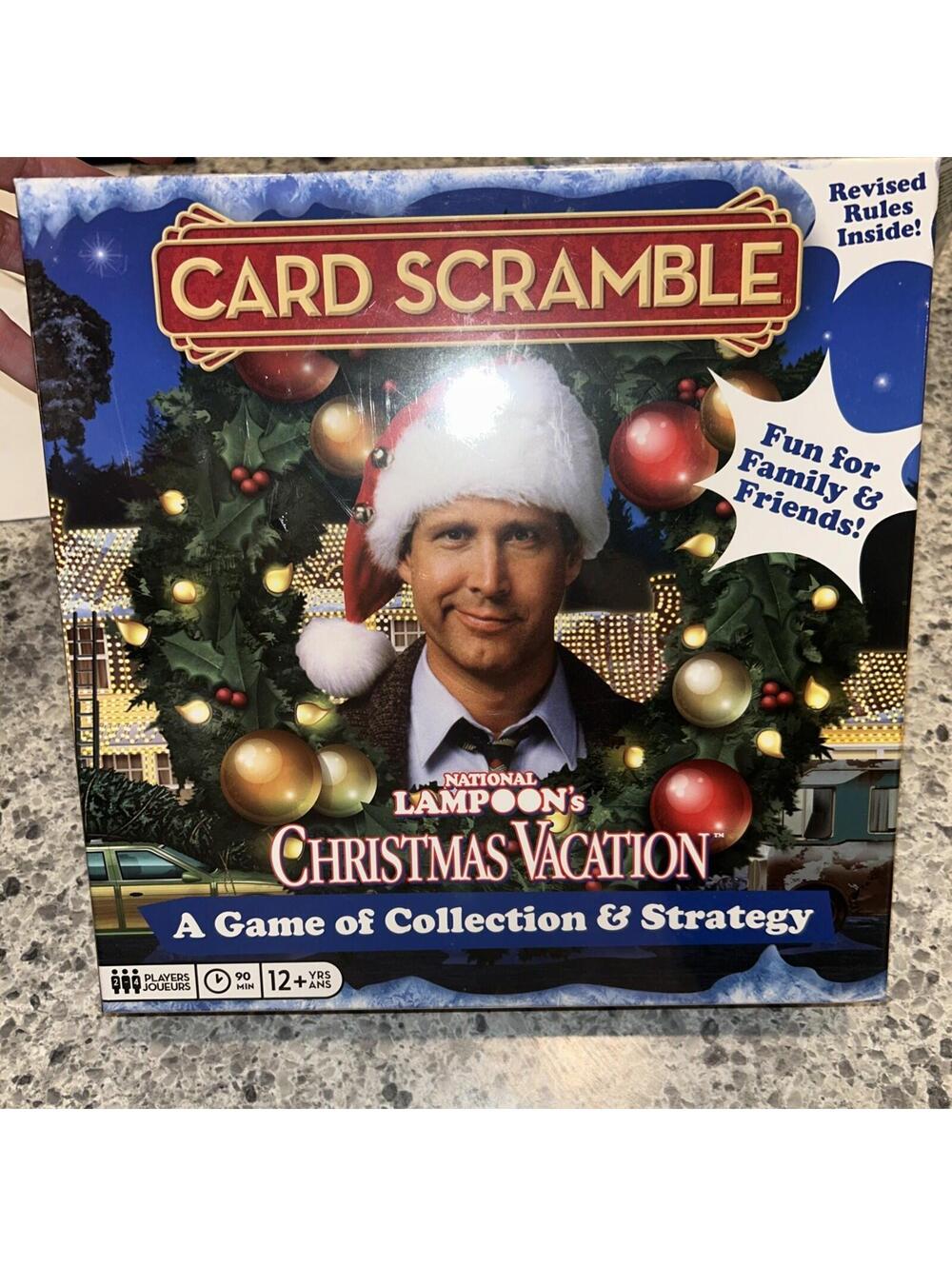 Card Scramble Board Game National Lampoon's Christmas Vacation New Sealed